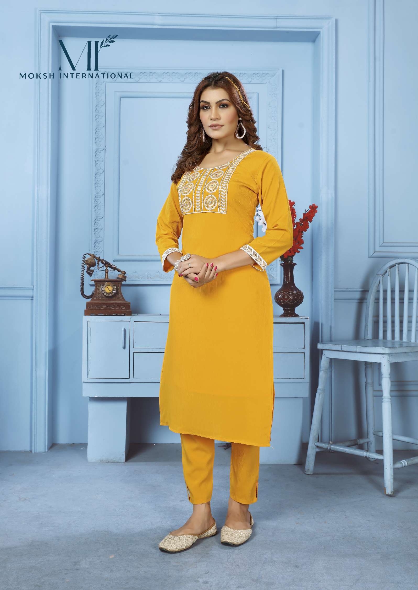 Moksh International Goldy Vol.2 Rinkal Cotton Top Bottom