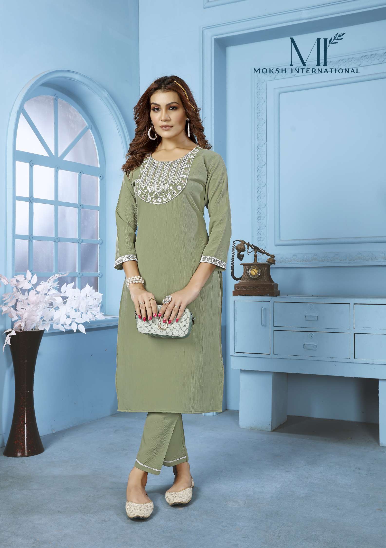 Mokesh International Goldy Vol.1 Rinkal Cotton Kurti Pent