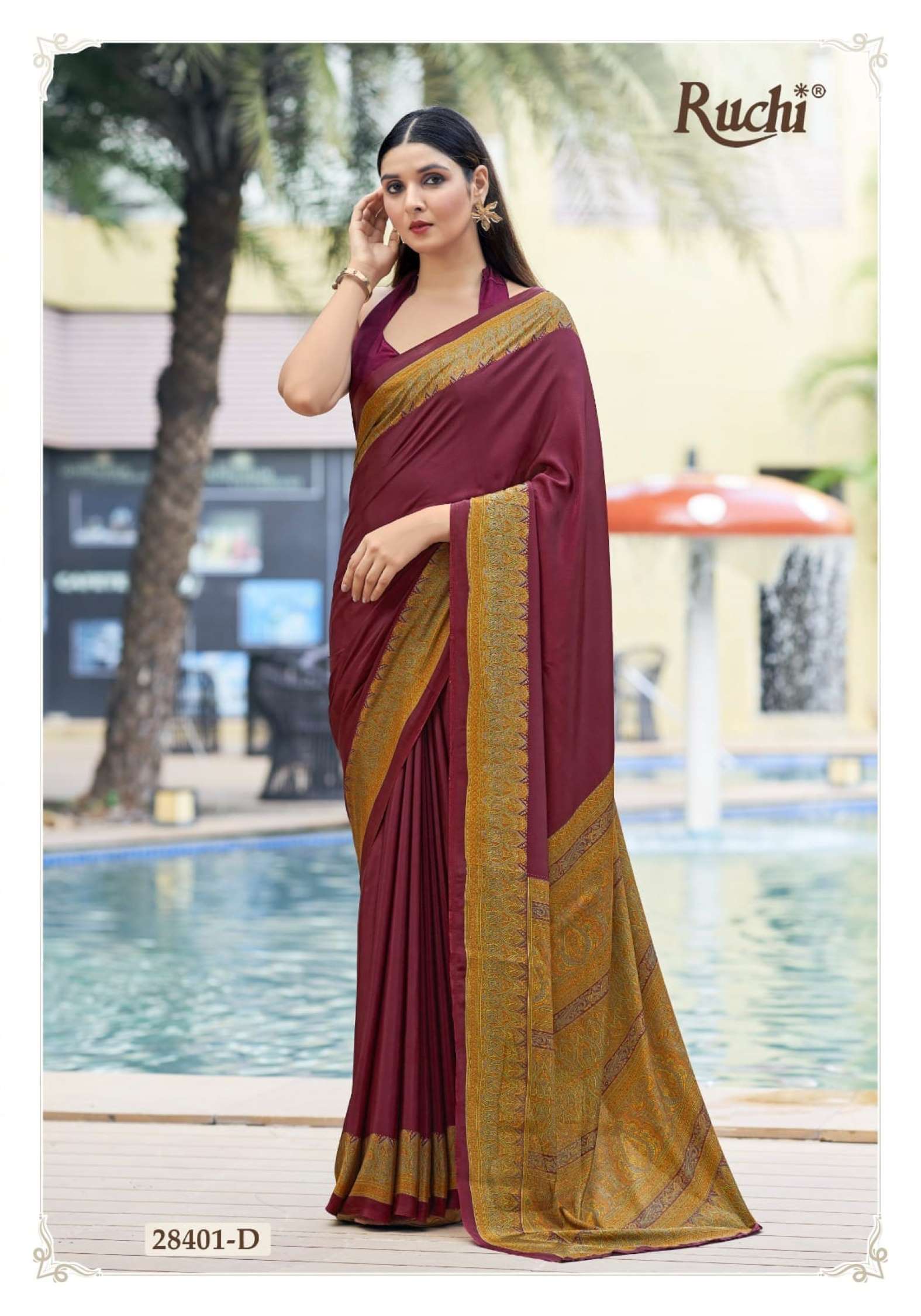 Ruchi Vivanta Printed Silk Crepe Daily Wear Sarees