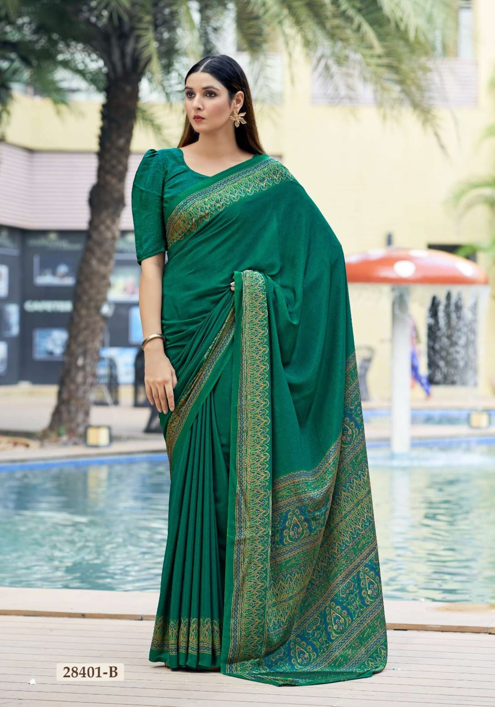 Ruchi Vivanta Printed Silk Crepe Daily Wear Sarees