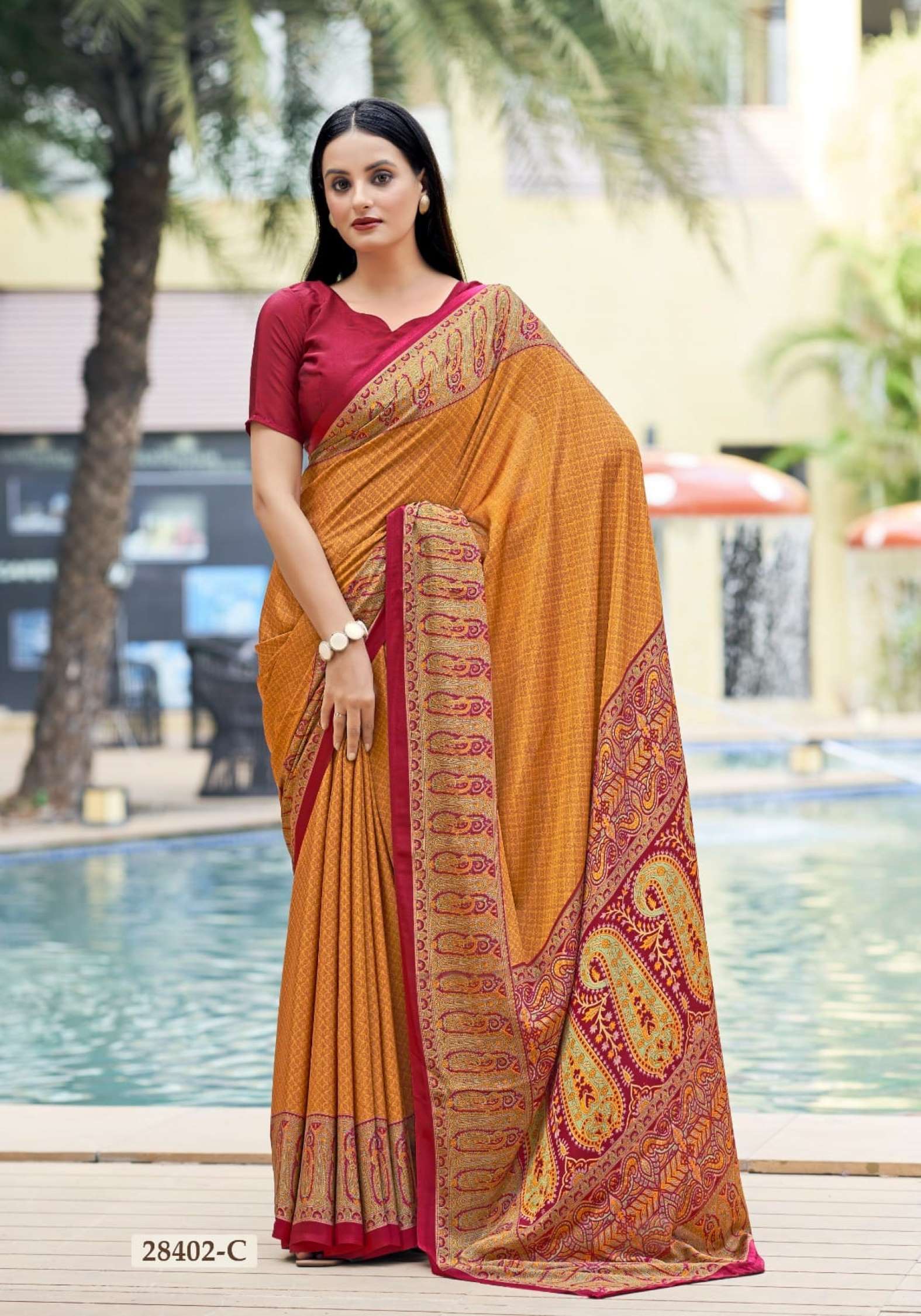 Ruchi Vivanta Printed Silk Crepe Daily Wear Sarees