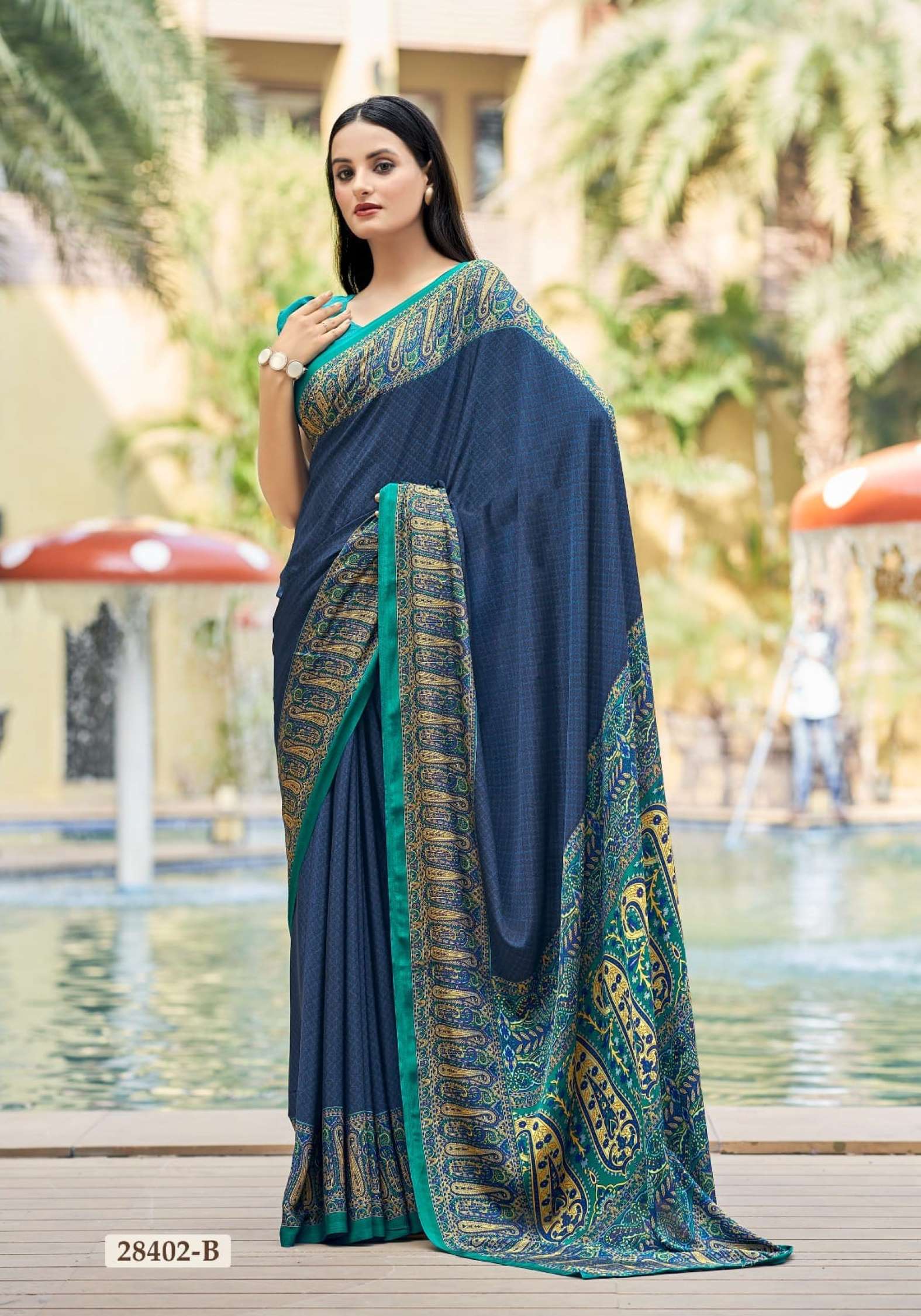 Ruchi Vivanta Printed Silk Crepe Daily Wear Sarees