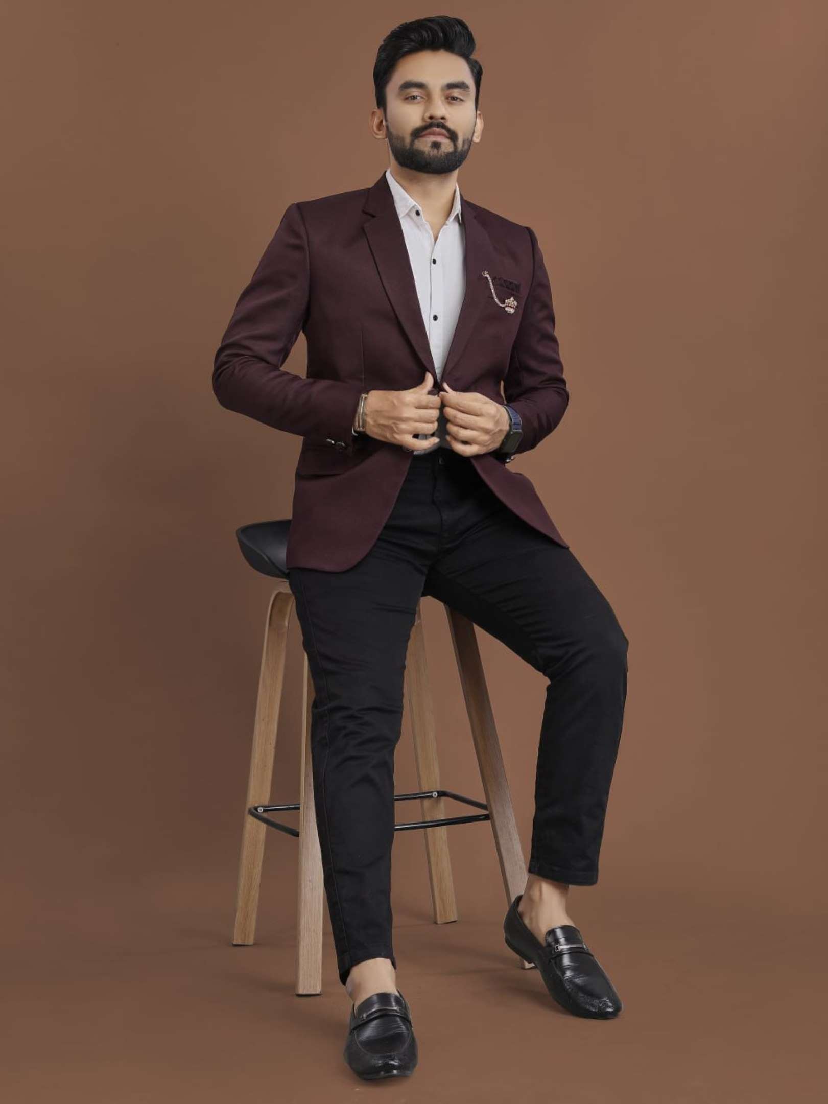 Sumshy Wedding Wear Soft Imported Polyester Blazers For Men