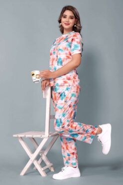 Sumshy Women Printed Cotton Lycra Co-Ord Set