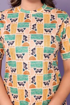 Sumshy Latest Printed Cotton Lycra Women Co-ord Set