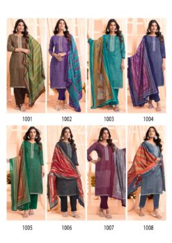 Yashika Erina Cotton Printed Dress Material Collection