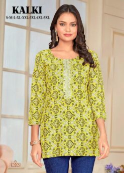 Kalki 1001 Rayon Regular Wear Top Collection
