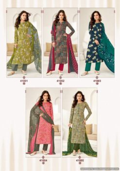 Suryajyoti Naishaa Vol 41 Jaam Satin Printed Dress Material