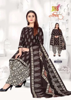 Snb Radhika Vol 3 Ready Made Soft Cootn Patiyala Suit