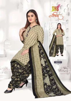 Snb Radhika Vol 3 Ready Made Soft Cootn Patiyala Suit