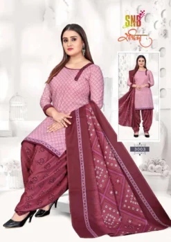 Snb Radhika Vol 3 Ready Made Soft Cootn Patiyala Suit