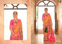 REWAA GANGOTRI SILK BANARASI BROKET SAREE