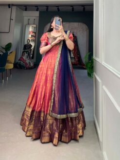 Sumshy 5307 Kanjivaram Gown with Dupatta Collection