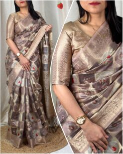 Sumshy Nythra Banarasi Modal Silk Saree Collection