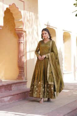 Sumshy 1091 Viscose Cosmos Designer Gown Dupatta Collection