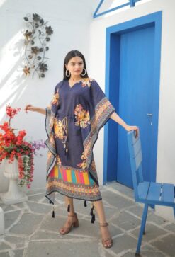 Sumshy Kaftan Chinon Printed Kaftan Collection