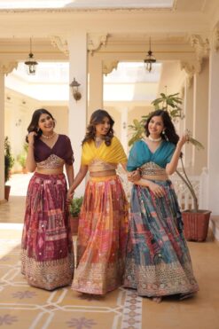 Sumshy 5032 Russian Silk Designer Lehenga Choli Collection