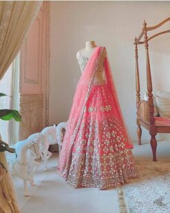 Sumshy SBD 1238 Designer Pink Lehenga Choli With Mirror Work