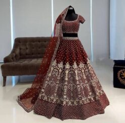 Sumshy SBD 1269 Designer Maroon Lehenga Choli With Dupatta