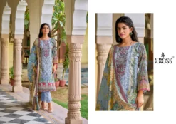 Kross Naira Vol 2 Cotton Dupatta Dress Material