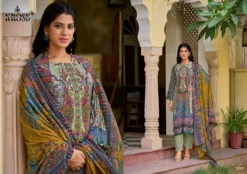 Kross Naira Vol 2 Cotton Dupatta Dress Material