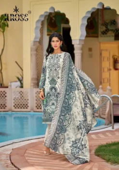 Kross Naira Vol 2 Cotton Dupatta Dress Material