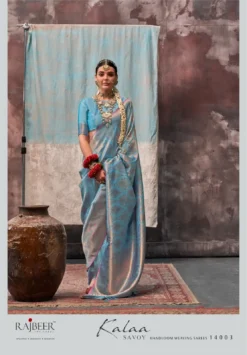 Rajbeer Kalaa Savoy Handloom Silk Sarees for Weddings