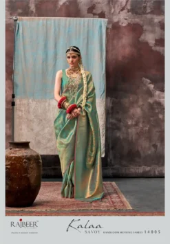 Rajbeer Kalaa Savoy Handloom Silk Sarees for Weddings