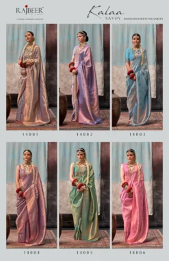 Rajbeer Kalaa Savoy Handloom Silk Sarees for Weddings