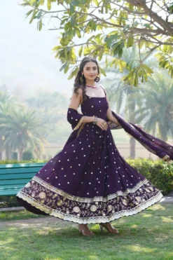 Designer Indian Style SKA1092 Gown With Dupatta