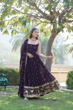 Designer Indian Style SKA1092 Gown With Dupatta