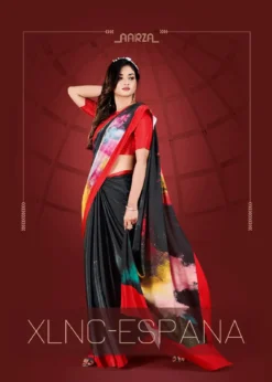 Jivora Espana Digital Printed Crepe Saree Online