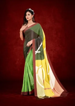Jivora Espana Digital Printed Crepe Saree Online