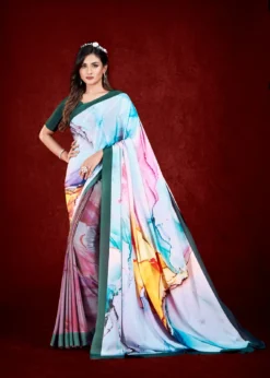 Jivora Espana Digital Printed Crepe Saree Online