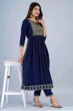 Beautiful Rayon Kurti Pant Set Collection