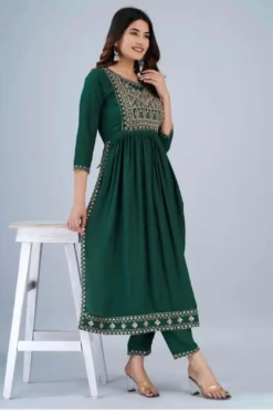 Beautiful Rayon Kurti Pant Set Collection