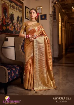 KL-Enterprise Kavykala Silk Tissue Silk Saree Under 5000