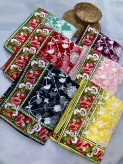 Vaamika Chikankari Soft Net Designer Saree Wholesale