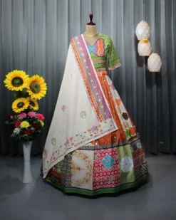 Designer Lehenga Choli Multicolor Fancy Blouse