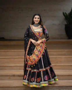 Designer Digital Print Navratri Lehenga Choli With Dupatta