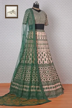 Designer Sawan Special Lehenga Choli Green Color