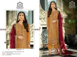 Designer Georgette Pakistani Dress Material With Embroidery Work