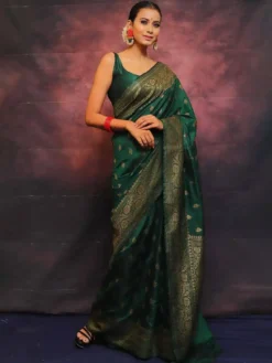 Designer Lichi Silk Saree online Collection
