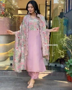 Designer Party Wear Gown With Dupatta
