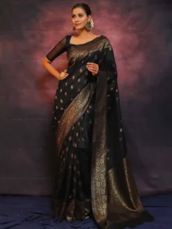 Designer Lichi Silk Saree online Collection