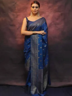 Designer Lichi Silk Saree online Collection