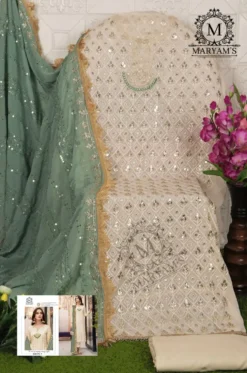 Designer Maryam 170 Pakistani Suit With Embroidery Work