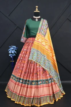 Designer Party Wear Pink Lehenga Choli With Work