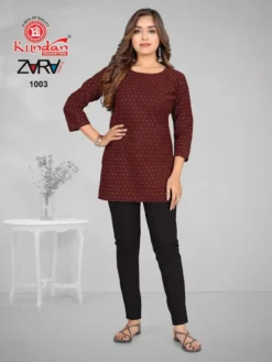 Kundan Zara Vol 1 Short Top Design for Women