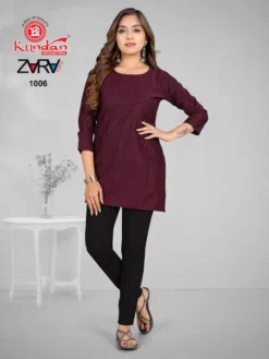 Kundan Zara Vol 1 Short Top Design for Women
